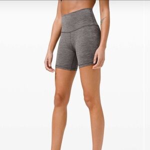 RARE!! Size 6 lululemon align short, 6” inseam in color “heather black”